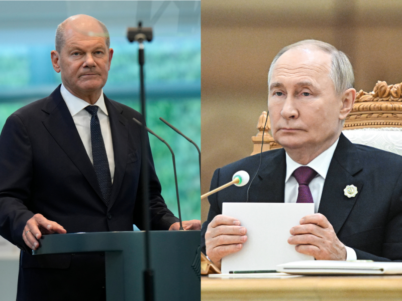 Eine Mehrheit der Deutschen wünscht sich ein Gespräch zwischen Olaf Scholz und Wladmir Putin.