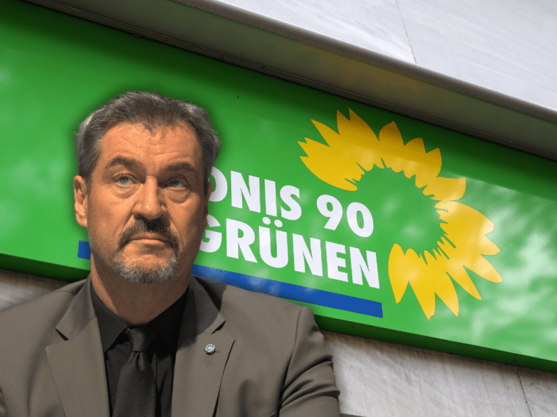 Markus Söder regt sich wieder über die Grünen auf.