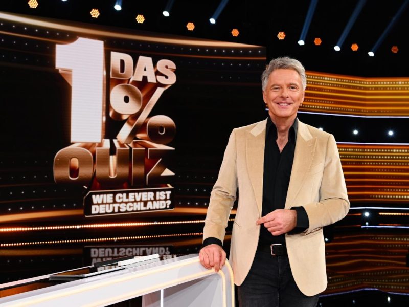 Jörg Pilawa moderiert das 1%-Quiz