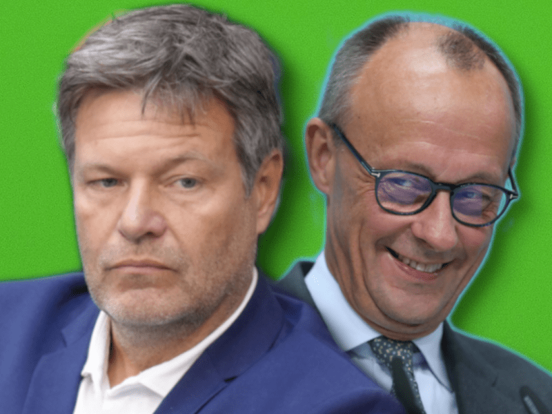 Habeck und Merz: zwei Kanzlerkandidaten