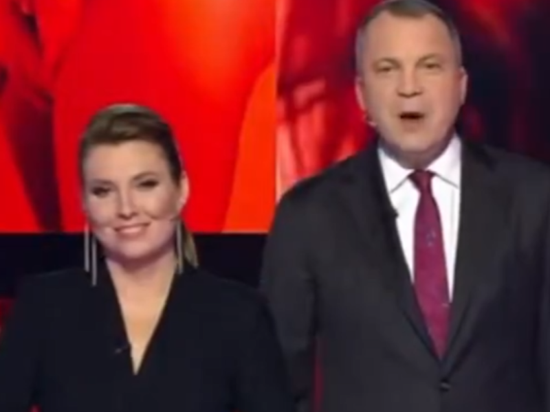 Witze über das Ehepaar Trump in Putins TV-Sender.