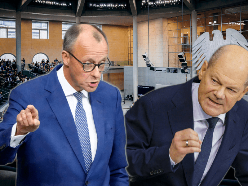 Olaf Scholz wird nach seiner Regierungserklärung heftig angegangen.