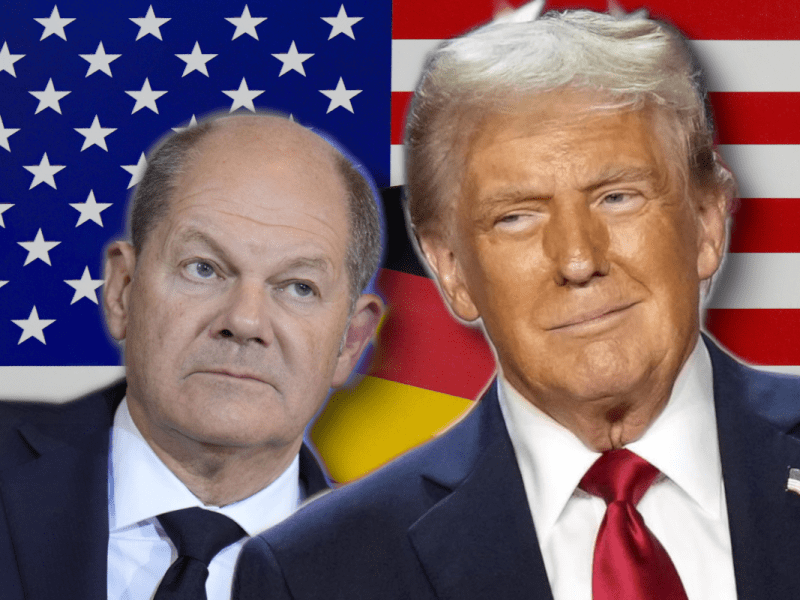 Olaf Scholz und Donald Trump