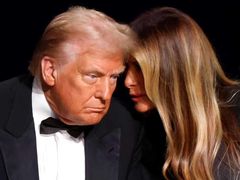 Donald Trump mit seiner Frau Melania.
