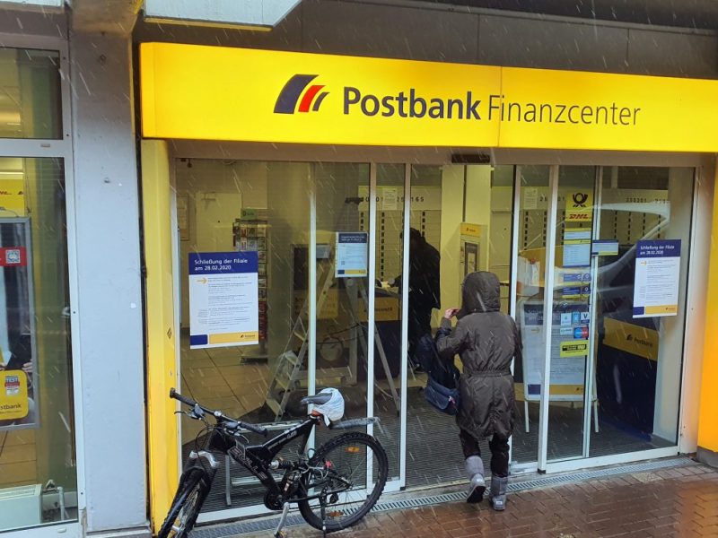 Postbank NRW: Auflistung