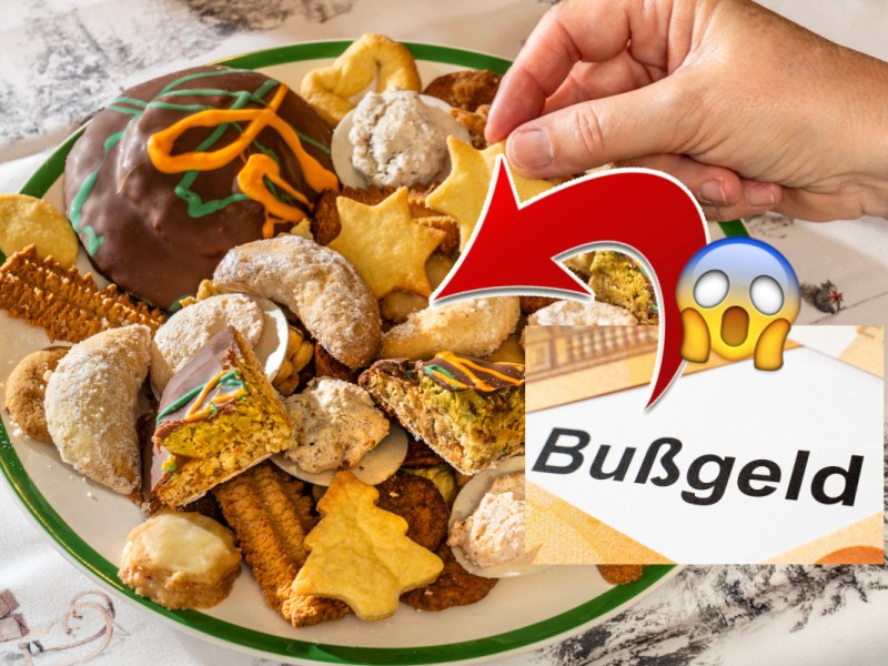 Weihnachten - Bußgeld: Plätzchen
