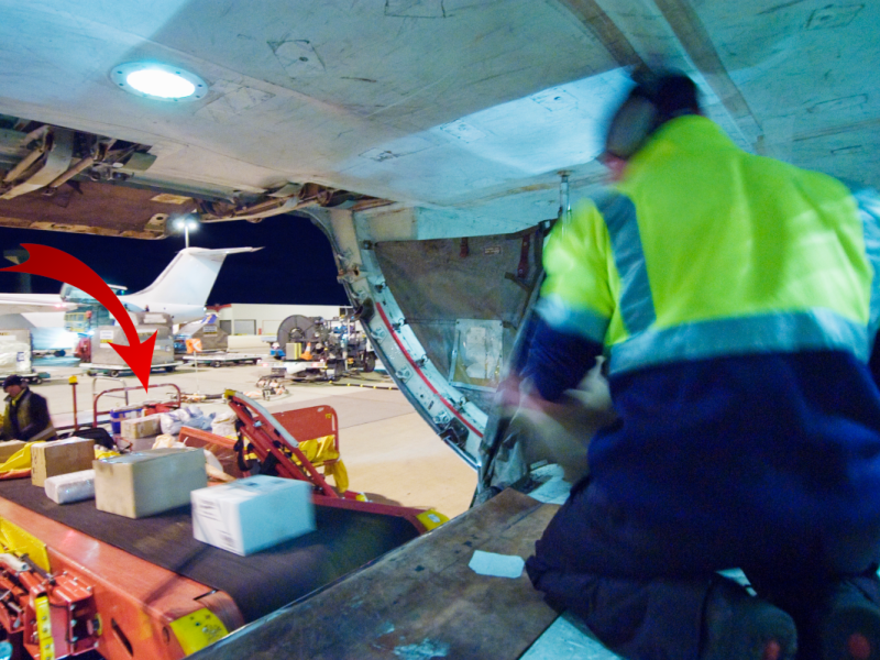 Weihnachten Flughafen-Leiche