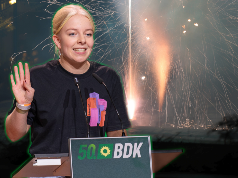 Die Sprecherin der Grünen Jugend politisiert Böller-Unfälle.