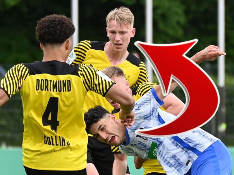 Colin Kleine-Bekel in der Jugend von Borussia Dortmund.
