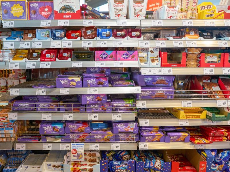 Schokoladen-Tafeln bei Rewe