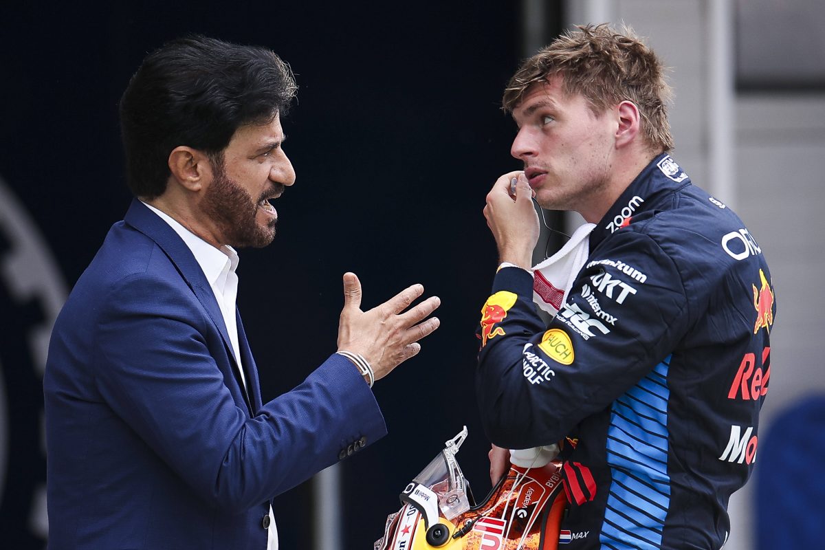 Formel 1: Max Verstappen im Gespräch mit FIA-Präsident Ben Sulayem.