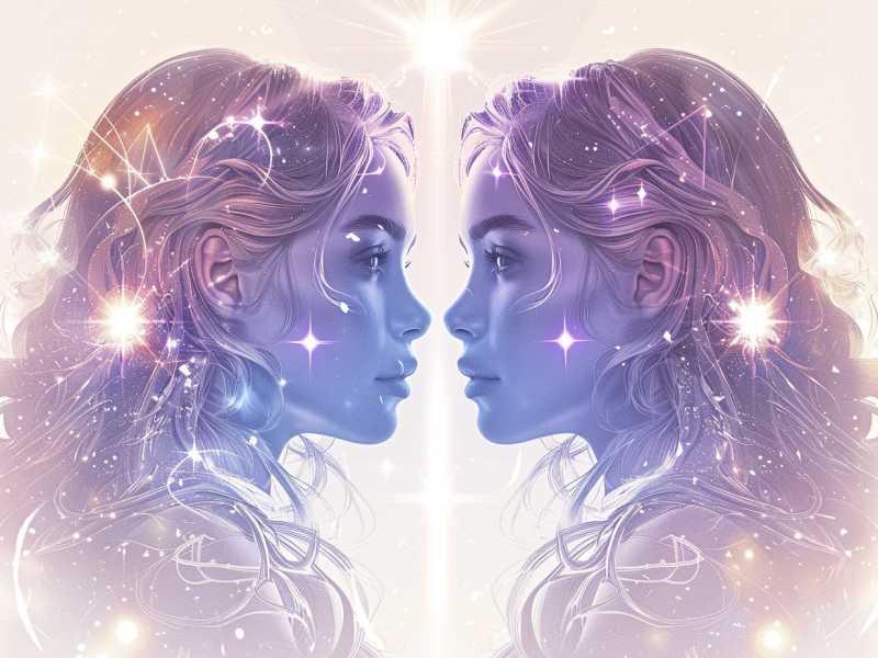 Zwei Frauen gegenüber